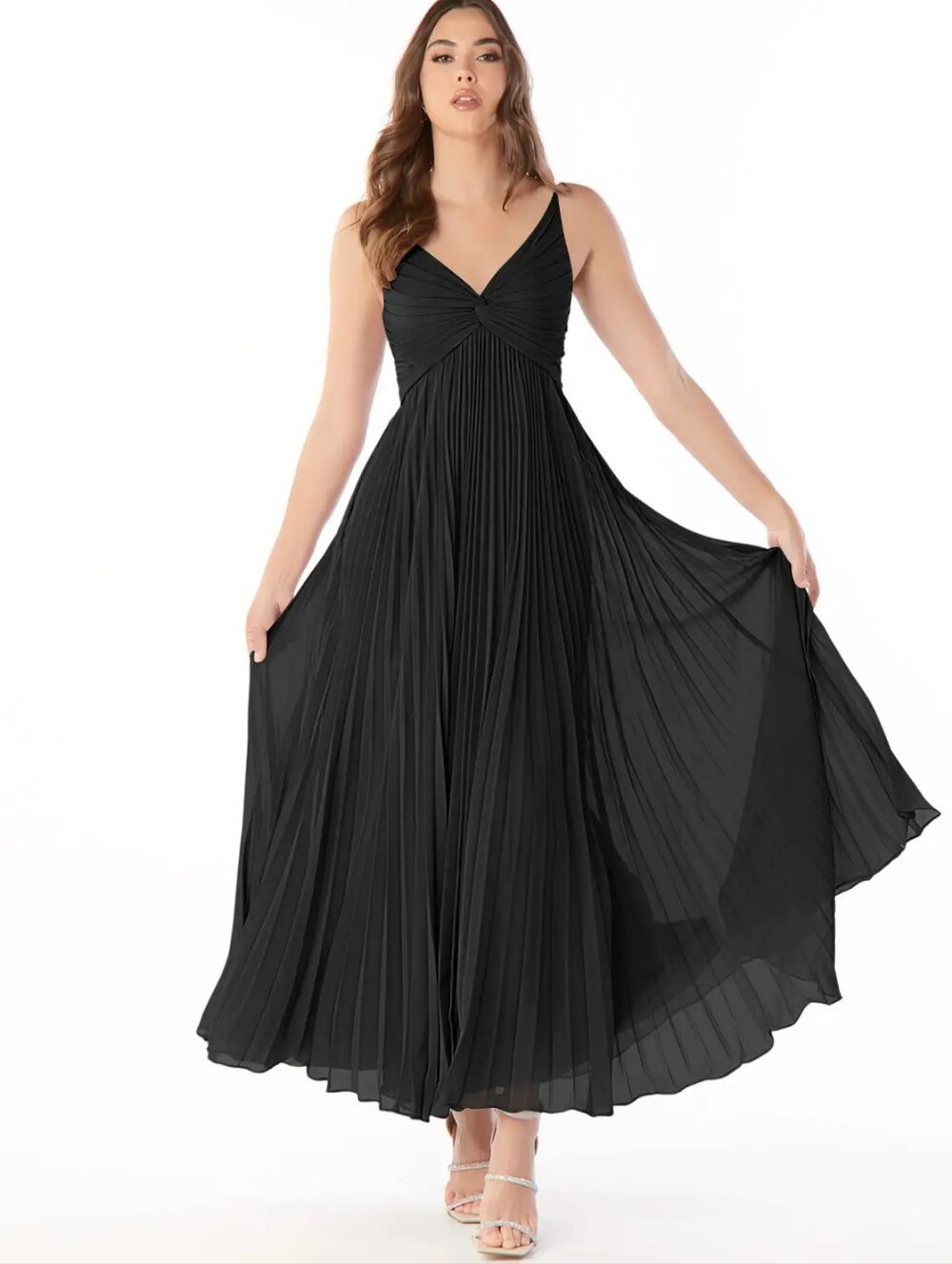 Azazie Black Chiffon Dress